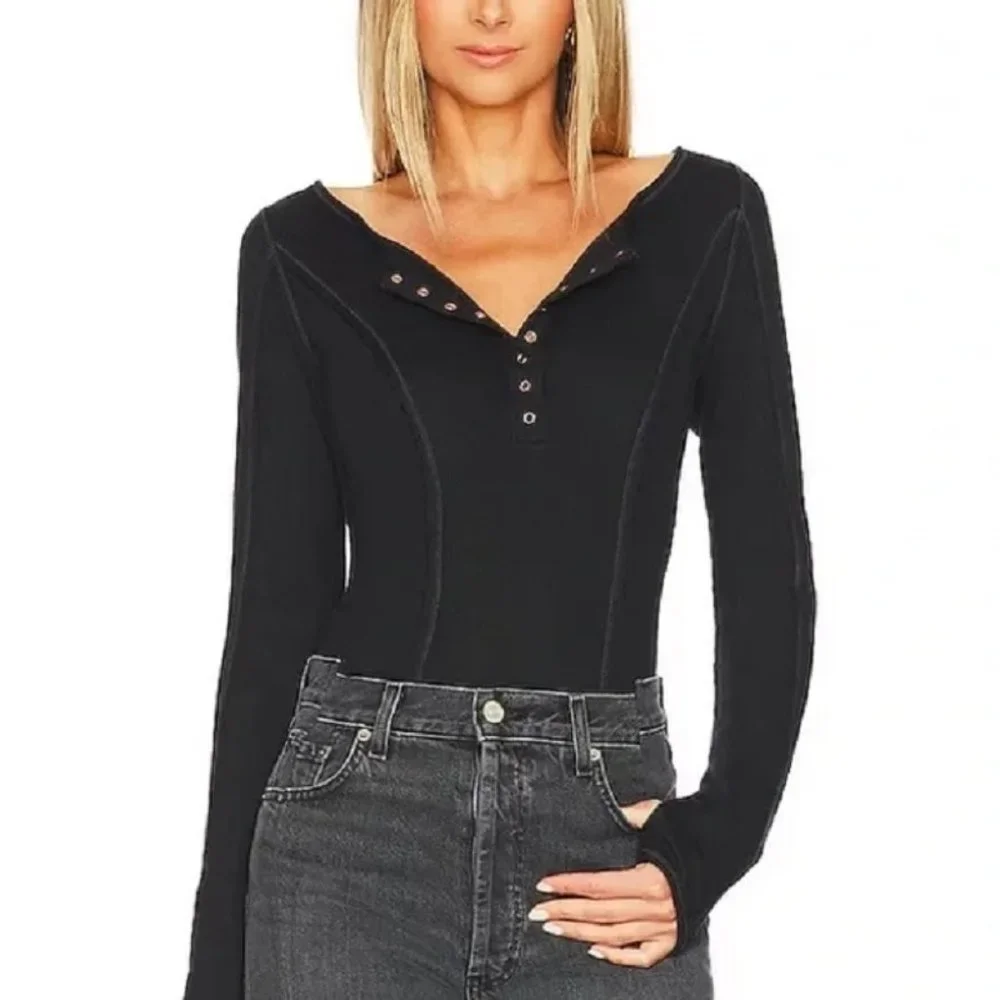 Free People Intimately Sloane Bodysuit Black Various Sizes Retail $58 - Picture 3 of 12
